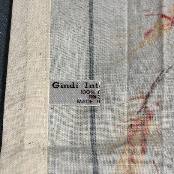 Vintage 1977 Cotton Linen Tea Towel Calendar Kitchen towel Harvest - Picture 9 of 12